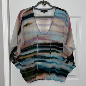 Sanctuary Multicolored Blouse with Banded Bottom